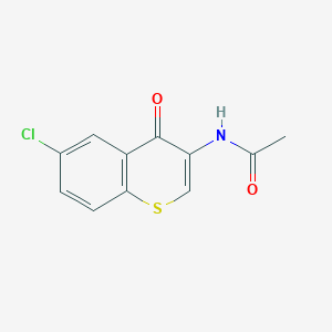 N-(6-Chloro-4-oxo-4H-1-benzothiopyran-3-yl)acetamide