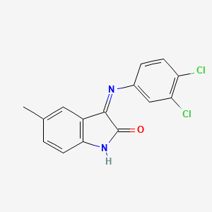 2H-Indol-2-one, 3-[(3,4-dichlorophenyl)imino]-1,3-dihydro-5-methyl-