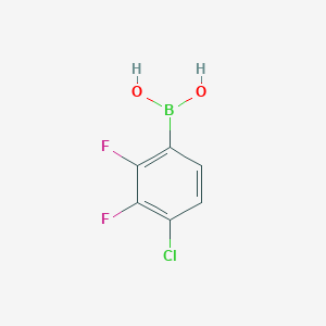 molecular formula C6H4BClF2O2 B1456716 4-氯-2,3-二氟苯硼酸 CAS No. 1160561-28-3