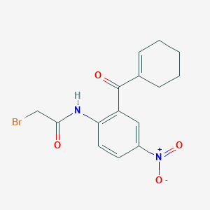 2-Bromo-N-[2-(cyclohex-1-ene-1-carbonyl)-4-nitrophenyl]acetamide