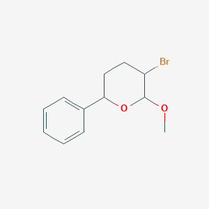 3-Bromo-2-methoxy-6-phenyloxane