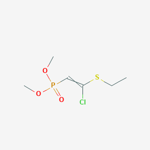 Dimethyl [2-chloro-2-(ethylsulfanyl)ethenyl]phosphonate