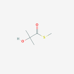 Propanethioic acid, 2-hydroxy-2-methyl-, S-methyl ester