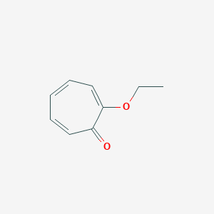 molecular formula C9H10O2 B14567221 2-Ethoxycyclohepta-2,4,6-trien-1-one CAS No. 61697-22-1