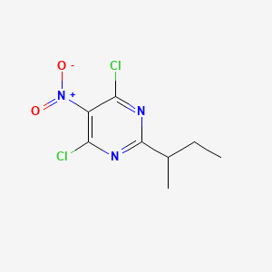 2-(Butan-2-yl)-4,6-dichloro-5-nitropyrimidine