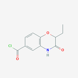 2-Ethyl-3-oxo-3,4-dihydro-2H-1,4-benzoxazine-6-carbonyl chloride