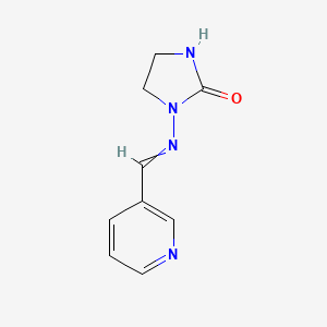 1-{[(Pyridin-3-yl)methylidene]amino}imidazolidin-2-one