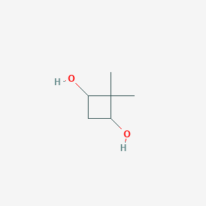 molecular formula C6H12O2 B1456730 2,2-二甲基环丁烷-1,3-二醇 CAS No. 1443981-71-2