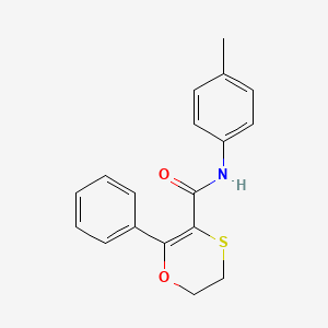 1,4-Oxathiin-3-carboxamide, 5,6-dihydro-N-(4-methylphenyl)-2-phenyl-