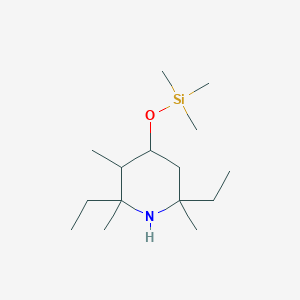 2,6-Diethyl-2,3,6-trimethyl-4-[(trimethylsilyl)oxy]piperidine