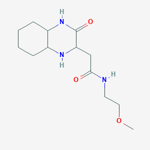 B1456737 N-(2-methoxyethyl)-2-(3-oxodecahydroquinoxalin-2-yl)acetamide CAS No. 1428139-03-0