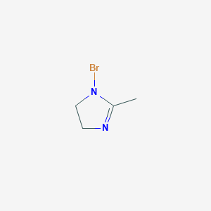 1-Bromo-2-methyl-4,5-dihydro-1H-imidazole