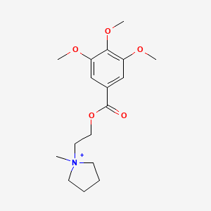 Pyrrolidinium, 1-methyl-1-[2-[(3,4,5-trimethoxybenzoyl)oxy]ethyl]-