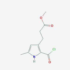 Methyl 3-[2-(chlorocarbonyl)-5-methyl-1H-pyrrol-3-yl]propanoate