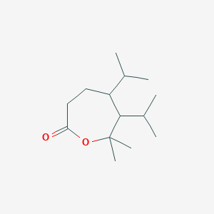 7,7-Dimethyl-5,6-di(propan-2-yl)oxepan-2-one