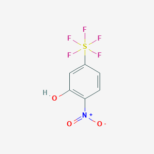 B1456746 2-Nitro-5-(pentafluorosulfanyl)phenol CAS No. 1329120-21-9