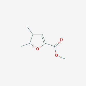 molecular formula C8H12O3 B14567473 Methyl 4,5-dimethyl-4,5-dihydrofuran-2-carboxylate CAS No. 61599-91-5