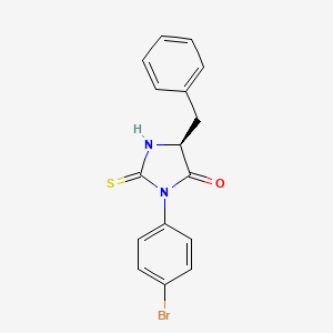 (5S)-5-benzyl-3-(4-bromophenyl)-2-sulfanylideneimidazolidin-4-one