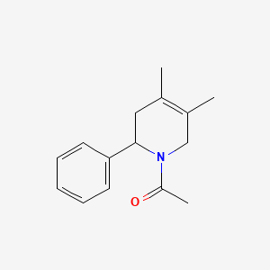 1-(4,5-Dimethyl-2-phenyl-3,6-dihydropyridin-1(2H)-yl)ethan-1-one