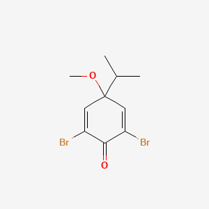 2,6-Dibromo-4-methoxy-4-(propan-2-yl)cyclohexa-2,5-dien-1-one