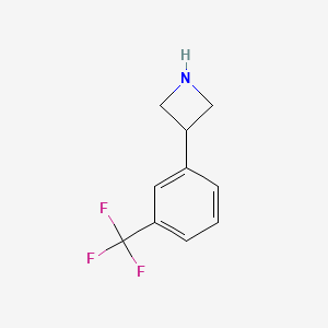 B1456750 3-[3-(Trifluoromethyl)phenyl]azetidine CAS No. 1203797-56-1