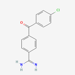 Benzenecarboximidamide, 4-(4-chlorobenzoyl)-