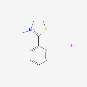 3-Methyl-2-phenyl-1,3-thiazol-3-ium iodide