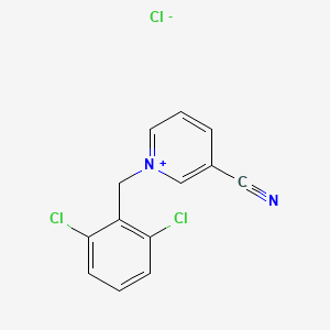 3-Cyano-1-[(2,6-dichlorophenyl)methyl]pyridin-1-ium chloride