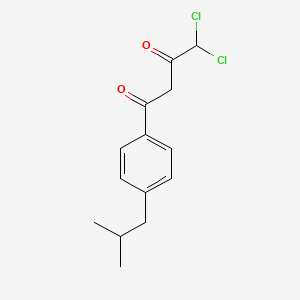 4,4-Dichloro-1-[4-(2-methylpropyl)phenyl]butane-1,3-dione