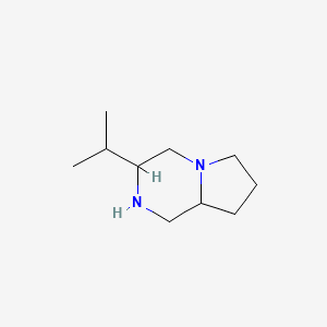 molecular formula C10H20N2 B1456759 3-Isopropyloctahydropyrrolo[1,2-a]pyrazine CAS No. 1523181-47-6