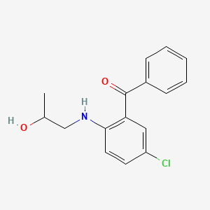 {5-Chloro-2-[(2-hydroxypropyl)amino]phenyl}(phenyl)methanone