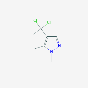 1H-Pyrazole, 4-(1,1-dichloroethyl)-1,5-dimethyl-