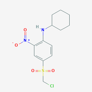 4-(Chloromethanesulfonyl)-N-cyclohexyl-2-nitroaniline