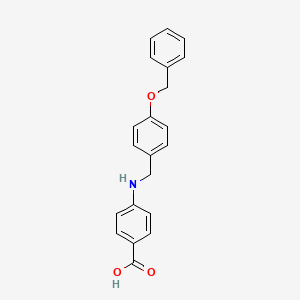 4-({[4-(Benzyloxy)phenyl]methyl}amino)benzoic acid