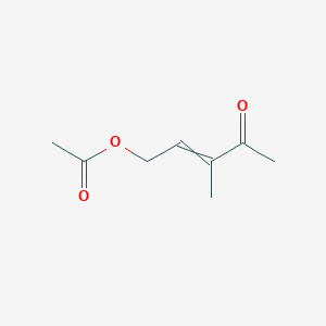 3-Methyl-4-oxopent-2-en-1-yl acetate