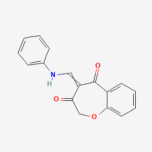 2,4-Dihydro-4-[(phenylamino)methylene]-1-benzoxepin-3,5-dione