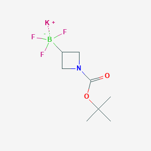 molecular formula C8H14BF3KNO2 B1456784 三氟硼酸钾（1-(叔丁氧羰基)氮杂环丁烷-3-基） CAS No. 1430219-73-0