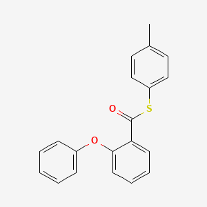 Benzenecarbothioic acid, 2-phenoxy-, S-(4-methylphenyl) ester