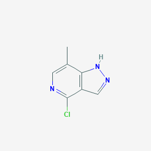 molecular formula C7H6ClN3 B1456788 4-氯-7-甲基-1H-吡唑并[4,3-c]吡啶 CAS No. 1159828-57-5