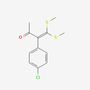 3-Buten-2-one, 3-(4-chlorophenyl)-4,4-bis(methylthio)-