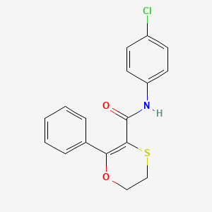 1,4-Oxathiin-3-carboxamide, N-(4-chlorophenyl)-5,6-dihydro-2-phenyl-