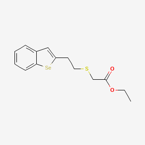 Ethyl {[2-(1-benzoselenophen-2-yl)ethyl]sulfanyl}acetate