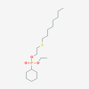 Ethyl 2-(octylsulfanyl)ethyl cyclohexylphosphonate