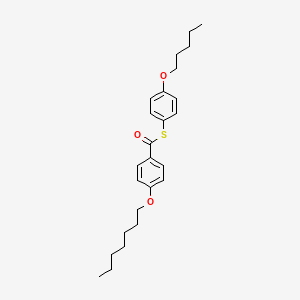 S-[4-(Pentyloxy)phenyl] 4-(heptyloxy)benzene-1-carbothioate