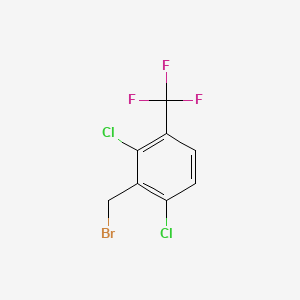 molecular formula C8H4BrCl2F3 B1456794 2-(Bromomethyl)-1,3-dichloro-4-(trifluoromethyl)benzene CAS No. 1092461-07-8