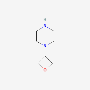 molecular formula C7H14N2O B1456795 1-(氧杂环-3-基)哌嗪 CAS No. 1254115-23-5