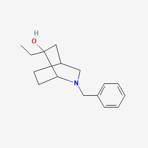 2-Azabicyclo[2.2.2]octan-6-ol, 6-ethyl-2-(phenylmethyl)-