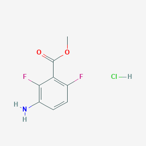 molecular formula C8H8ClF2NO2 B1456801 盐酸3-氨基-2,6-二氟苯甲酸甲酯 CAS No. 1392273-41-4