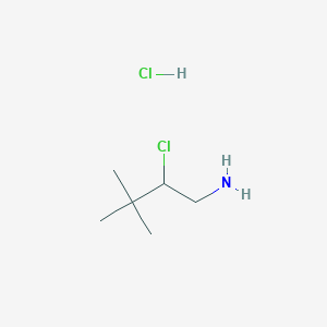 2-Chloro-3,3-dimethylbutan-1-amine;hydrochloride