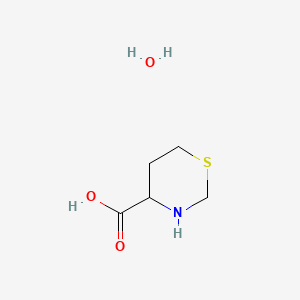 1,3-Thiazinane-4-carboxylic acid;hydrate